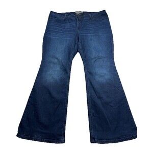 Torrid Women’s Size 18S Luxe Slim Boot Jeans Dark Wash Blue Super Stretch Denim